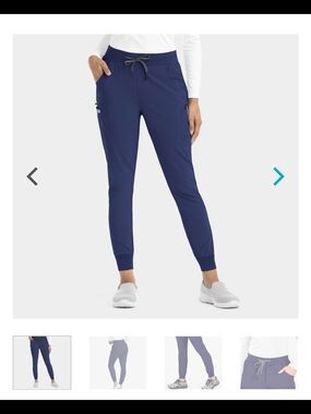 Women's IRG Navy Jogger SCRUBS with Drawstring Waist